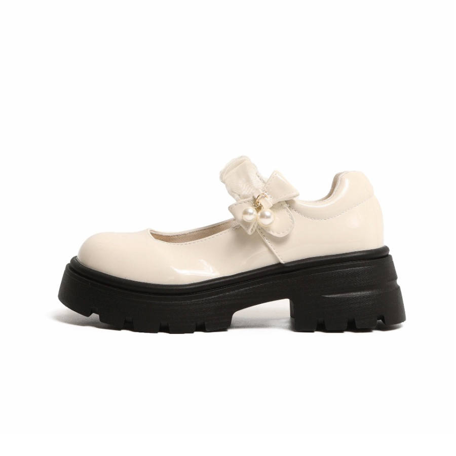 DANGLIANG Patent Leather Platform Mary Jane Shoes 5.5cm Women's Gift Box Set