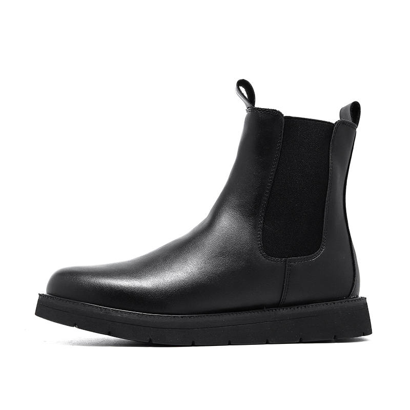 KAQIAODI Microfiber Leather Chelsea Boots Men's Black