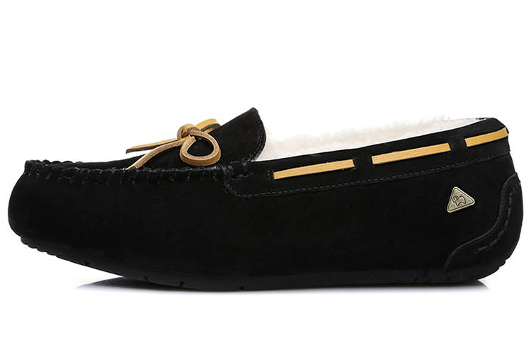 EVERAU Casual Leather Shoes Women's Low Top Black