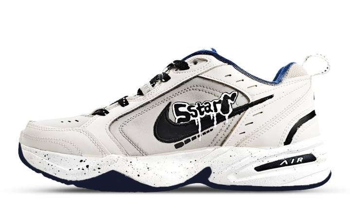 Nike Nike Air Monarch 4 Graffiti Culture Low top Chunky Sneakers Unisex Brown White