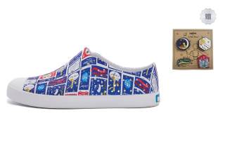 Native Shoes x XIAOWANGZI Jefferson Star Dream Journey Collection Clogs Unisex Blue White