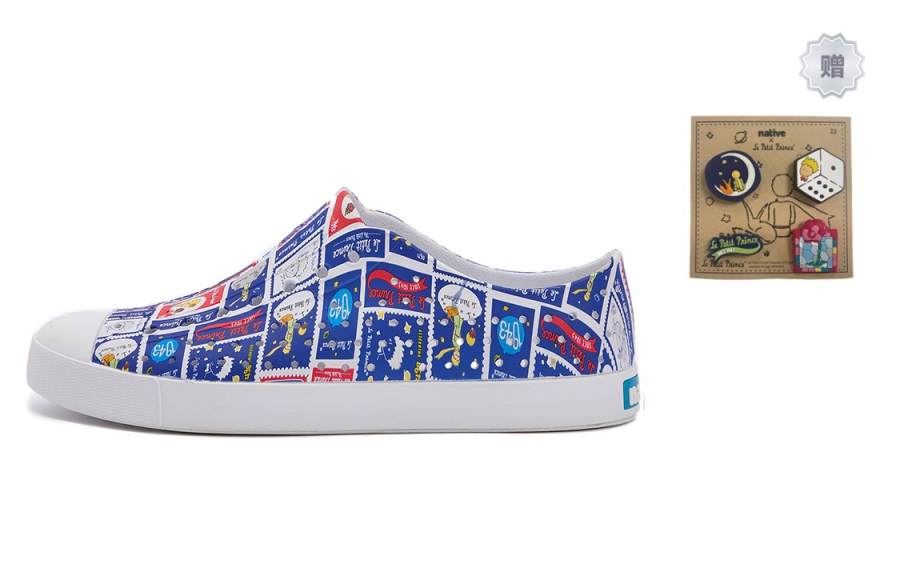 Native Shoes x XIAOWANGZI Jefferson Star Dream Journey Collection Clogs Unisex Blue White