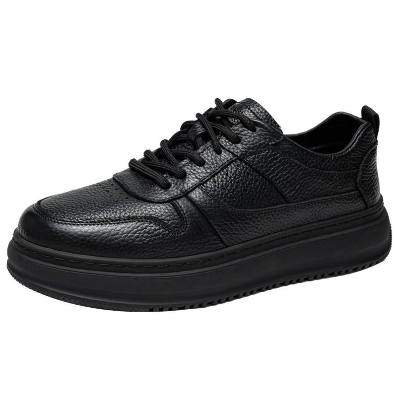 DUNNU Cow Leather Low top Skateboard Shoes Men's