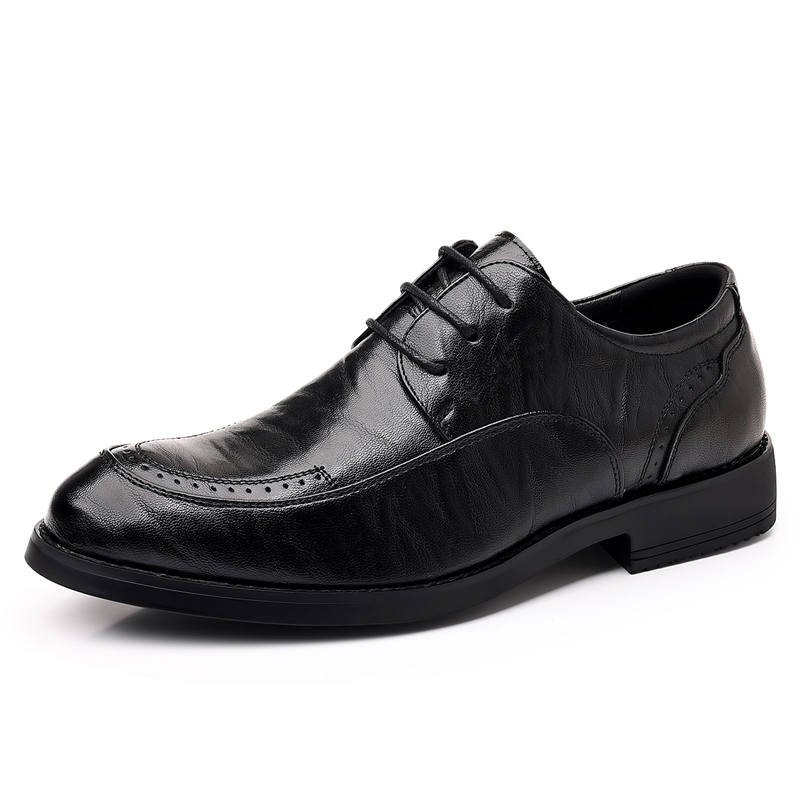CITONGXIANSHENG Microfiber Leather Casual Shoes Men's Black