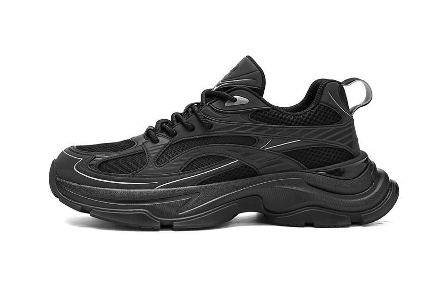 HLA Textile, Synthetic Leather Slip Resistant Low top Chunky Sneakers Men's