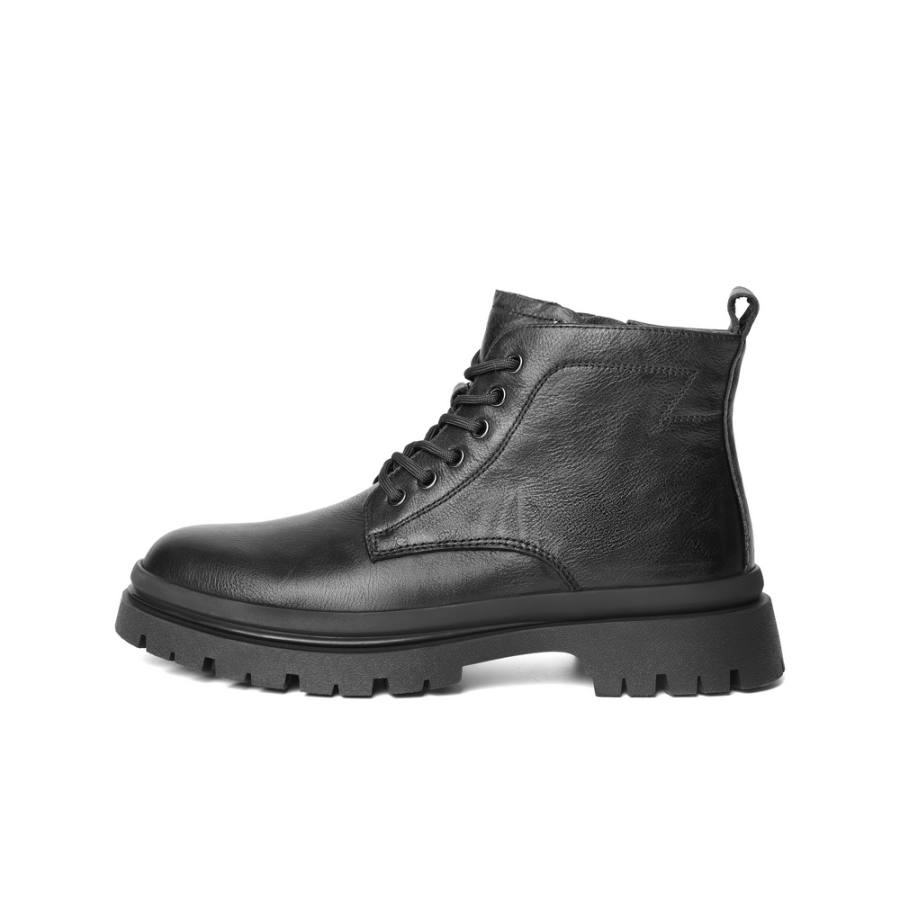 BELLE BELLE Cow Leather 11cm Combat Boots 4.5CM Men's