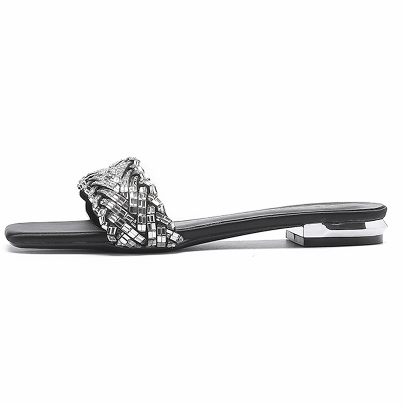 LANMOU Slip Resistant Abrasion Resistant Slip Resistant Abrasion Resistant Slide Slippers Women's Black