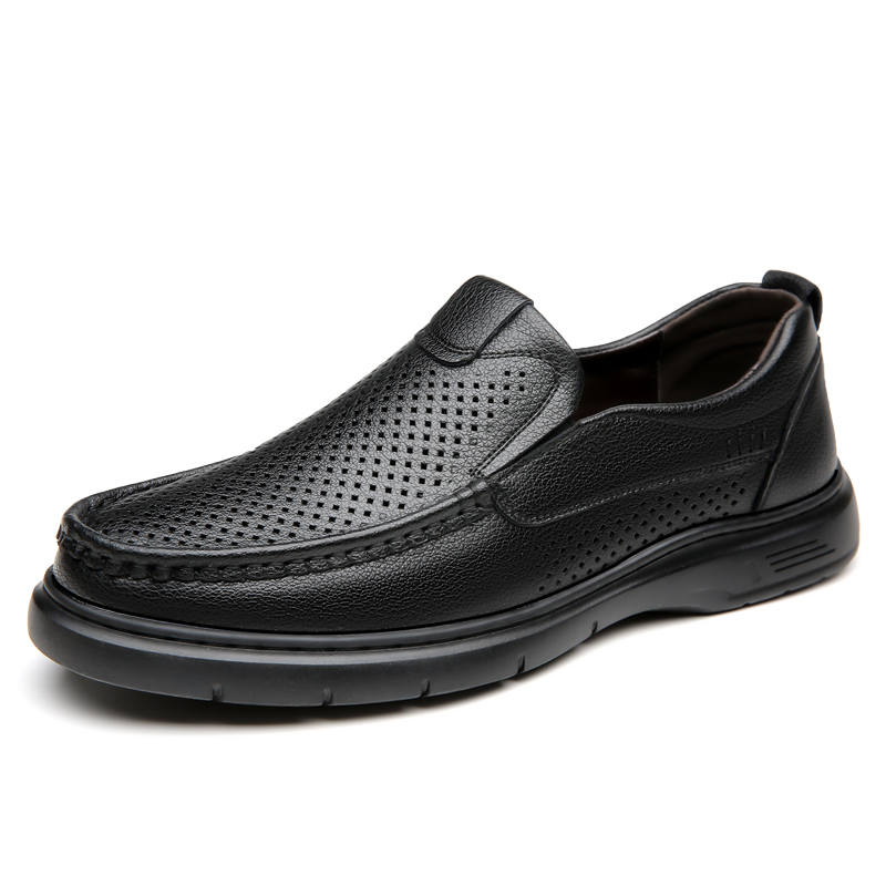 POPULAR ROUSE PR Cow Split Leather Casual Shoes Men's