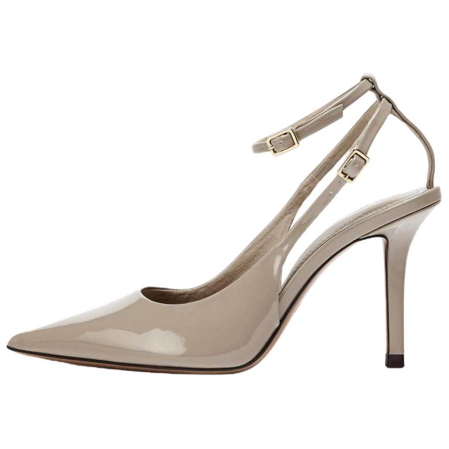 ZARA Slim Heel High Heels 9cm Women's Umber