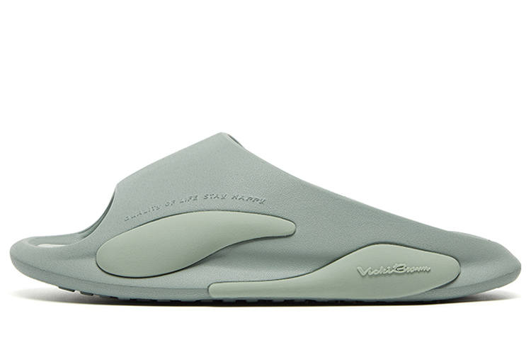 VICKI BROWN Jeans Slide Slippers Unisex Green