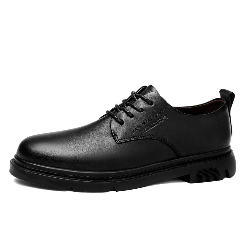 DILIKAN Cow Leather Casual Shoes Men's Black