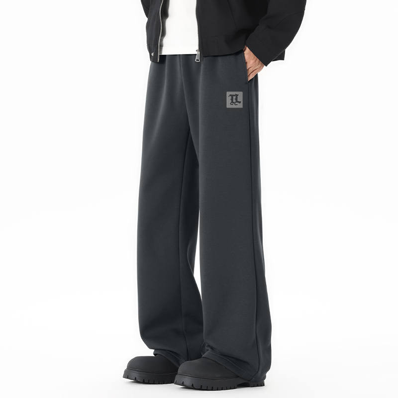 Tonlion Casual Pants Unisex Thickened And Fleece Lined Sweatpants