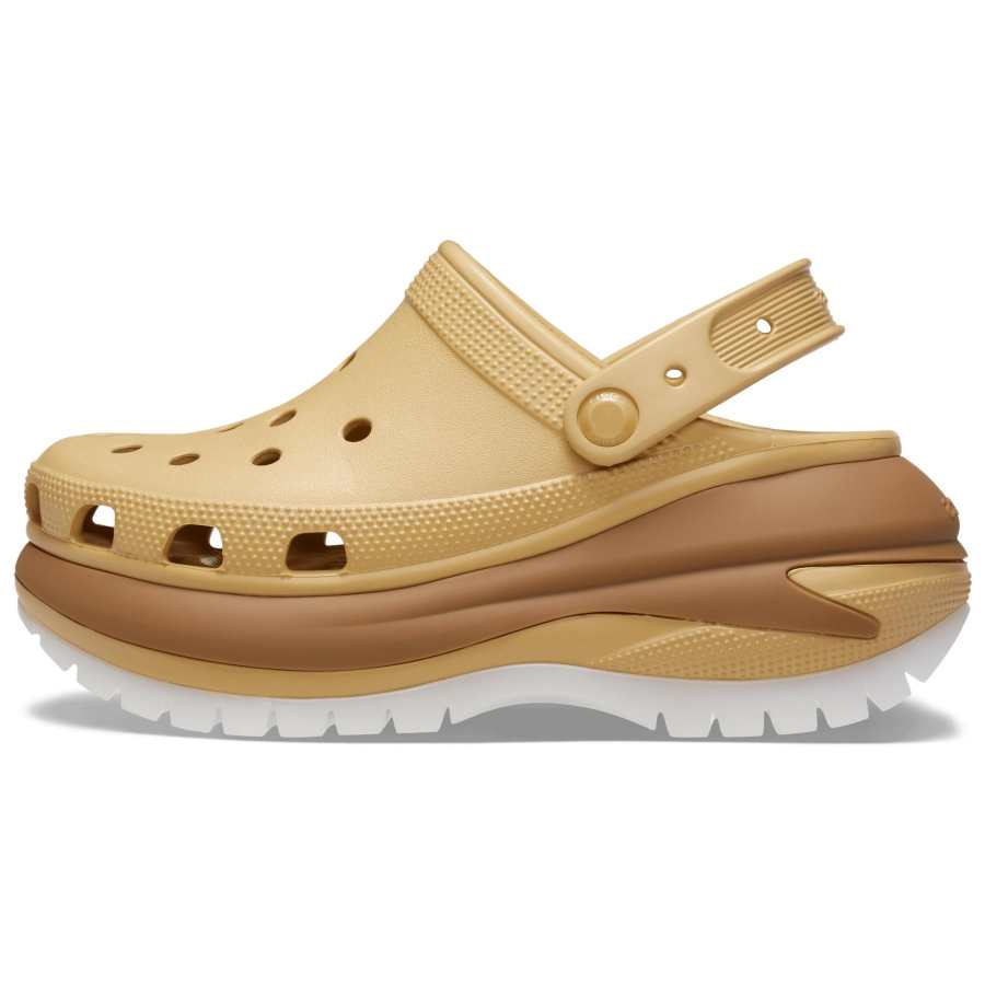 Crocs Crocs Mega Crush Matte Clog Clogs Unisex Wheat