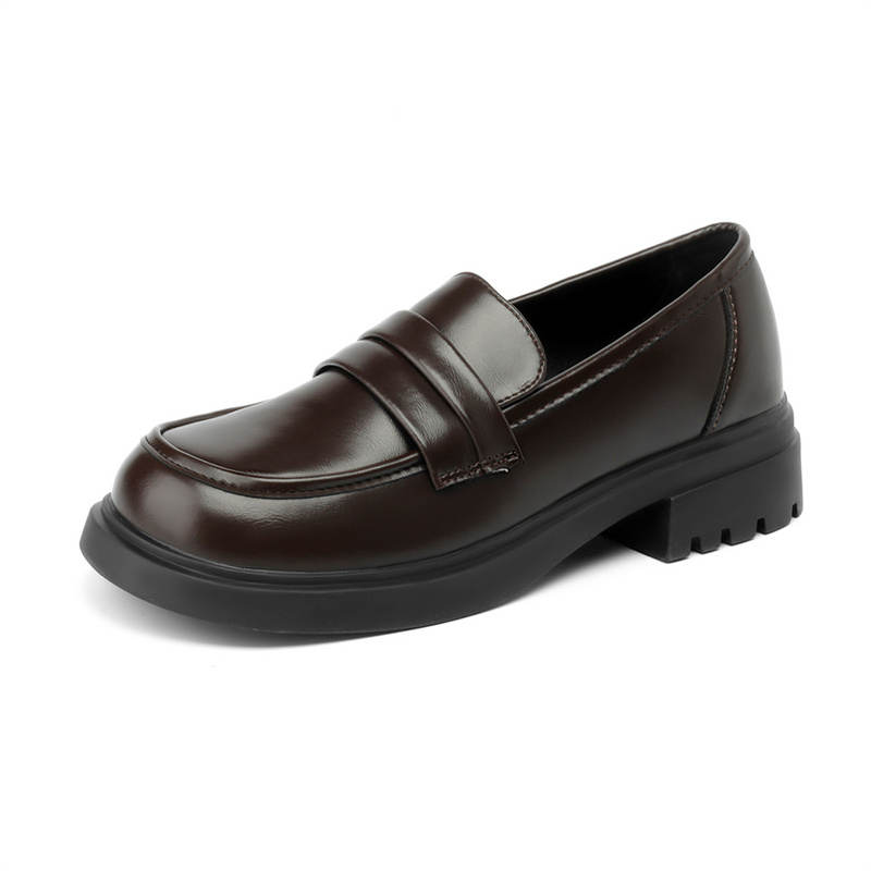 KEKAFU Loafers Women's Low Top Brown/Black