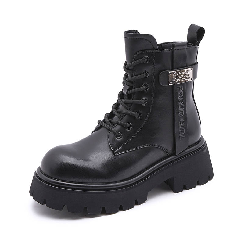 MILANLIANGE Short Combat Boots 6.5cm Women's