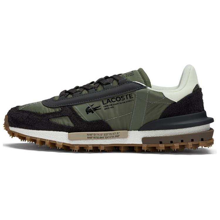 LACOSTE Comfortable Abrasion Resistant Abrasion Resistant Low top Casual Shoes Men's Green