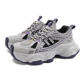 FOXER Abrasion Resistant Lightweight Wear resistant And Lightweight Low top Chunky Sneakers Women's Gray/Blue