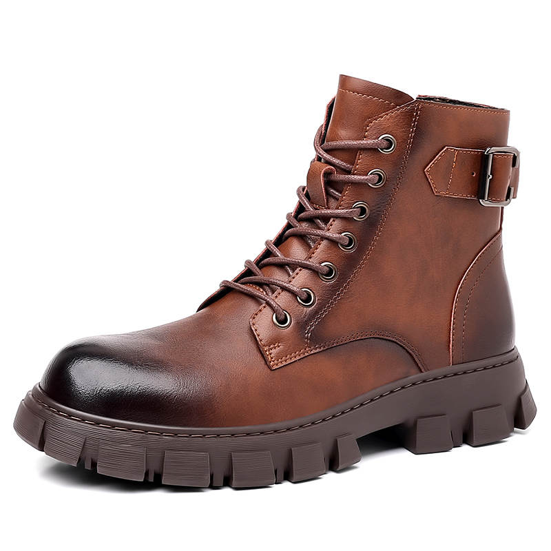 LUOMENG LUOMENG Combat Boots Men's Brown, Black
