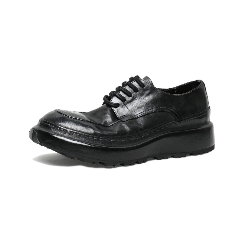 SAINTNJORD Horse Leather Casual Shoes Men's Black