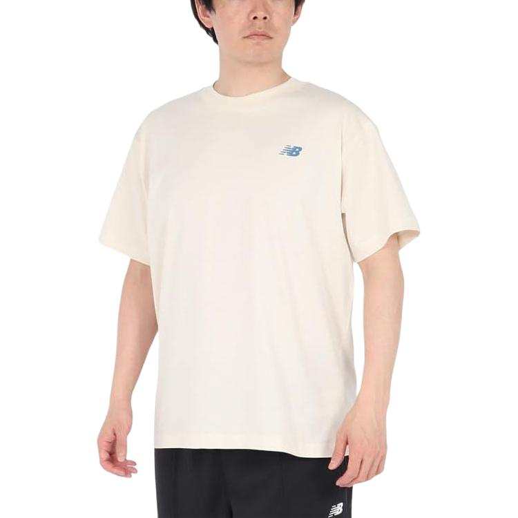 New Balance New Balance T Shirts Men's Beige Crew Neck