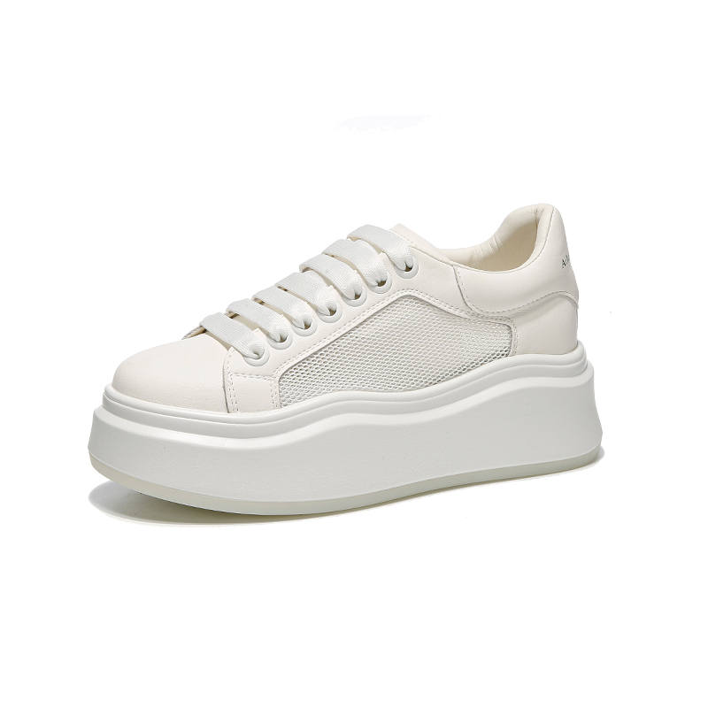 BENZI BENZI Cow Split Leather Lightweight Breathable Height Increasing Lightweight Breathable Height Increasing Low top