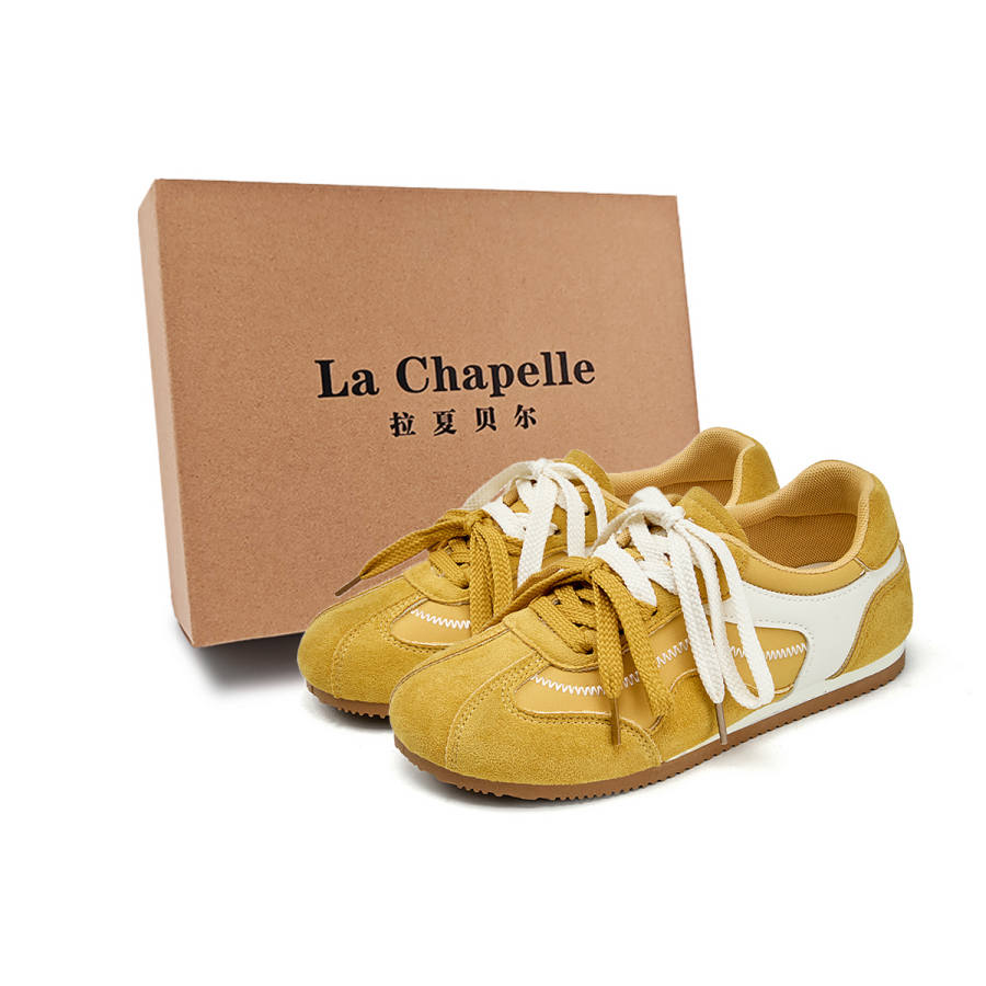 La Chapelle Slip Resistant, Abrasion Resistant, Rebound Resistant Low Top Casual Shoes Women's Yellow
