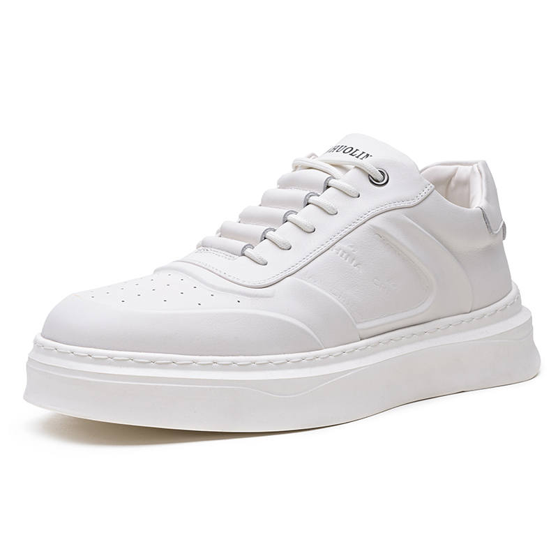 JUMP&FISH Cow Split Leather Abrasion Resistant Low top Skateboard Shoes Men's