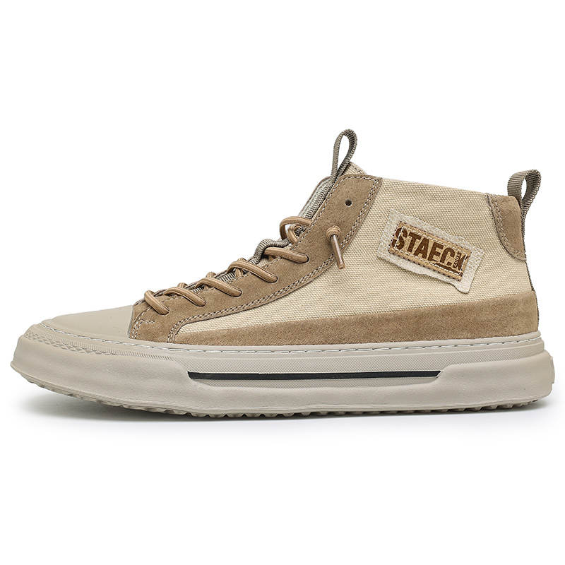CALIFBULL Microfiber Leather Lightweight Breathable Lightweight And Breathable Mid top Skateboard Shoes Men's
