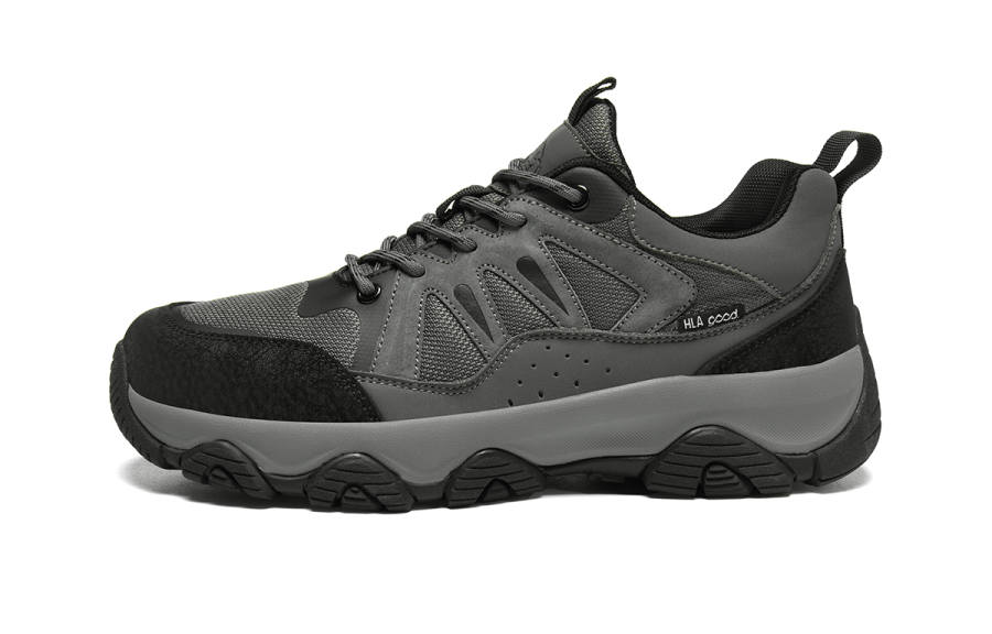 HLA Casual Shoes Men's Low Top Black Gray, Khaki, Gray