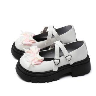 OLDDESIRE Mary Jane Shoes Women's Beige