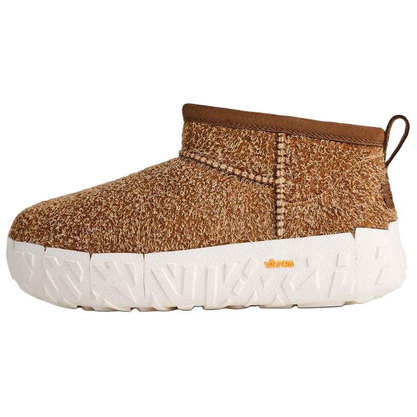 UGG UGG CLASSIC ULTRA MINI Wrap Tech Cow Split Leather Thermal Snow Boots Men's Chestnut