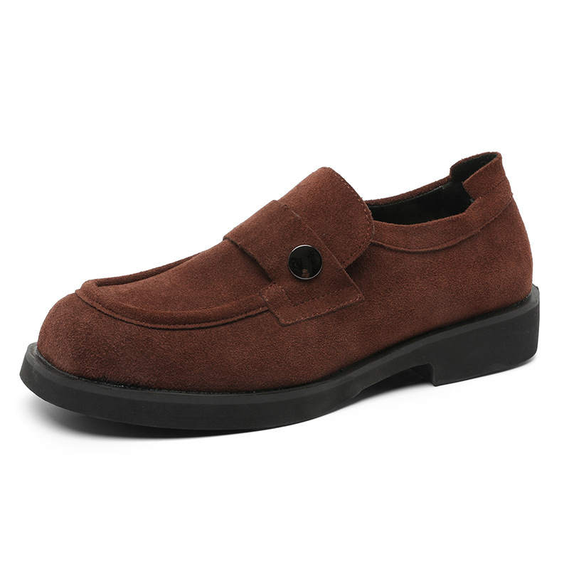 WEISHIBANGWEI WEISHIBANGWEI Suede Loafers Men's Brown
