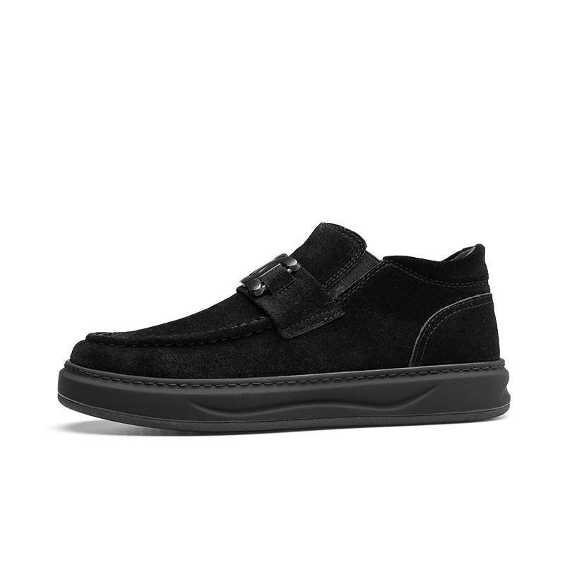 PARDASAUL Cow Suede Casual Shoes Men's Black