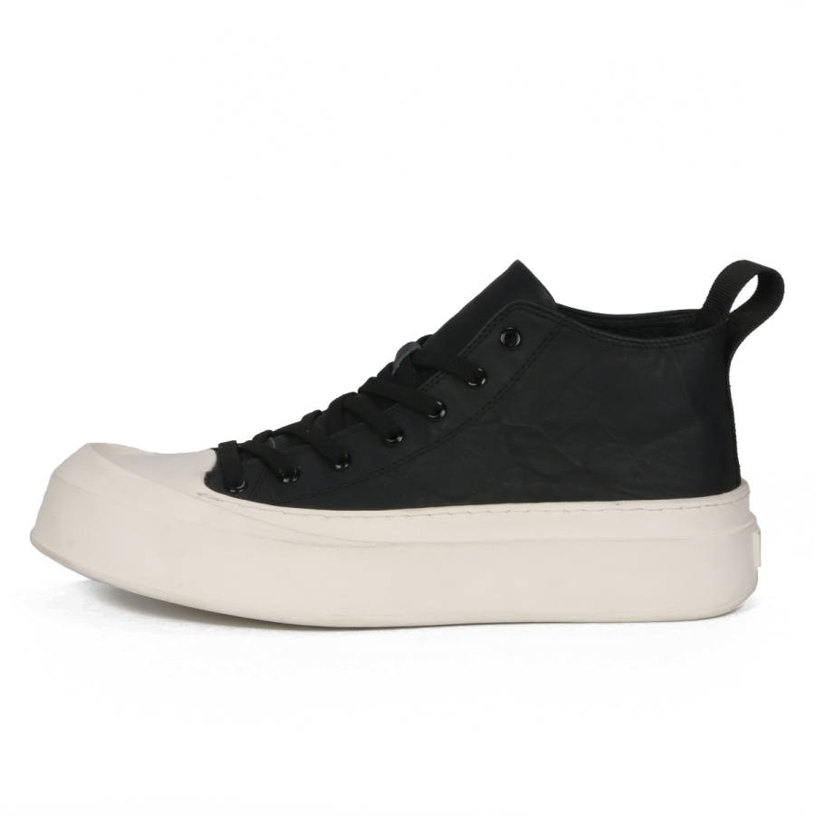 TIEKE Top Grain Cow Leather Slip Resistant Abrasion Resistant Slip Resistant Abrasion Resistant High top Casual Shoes