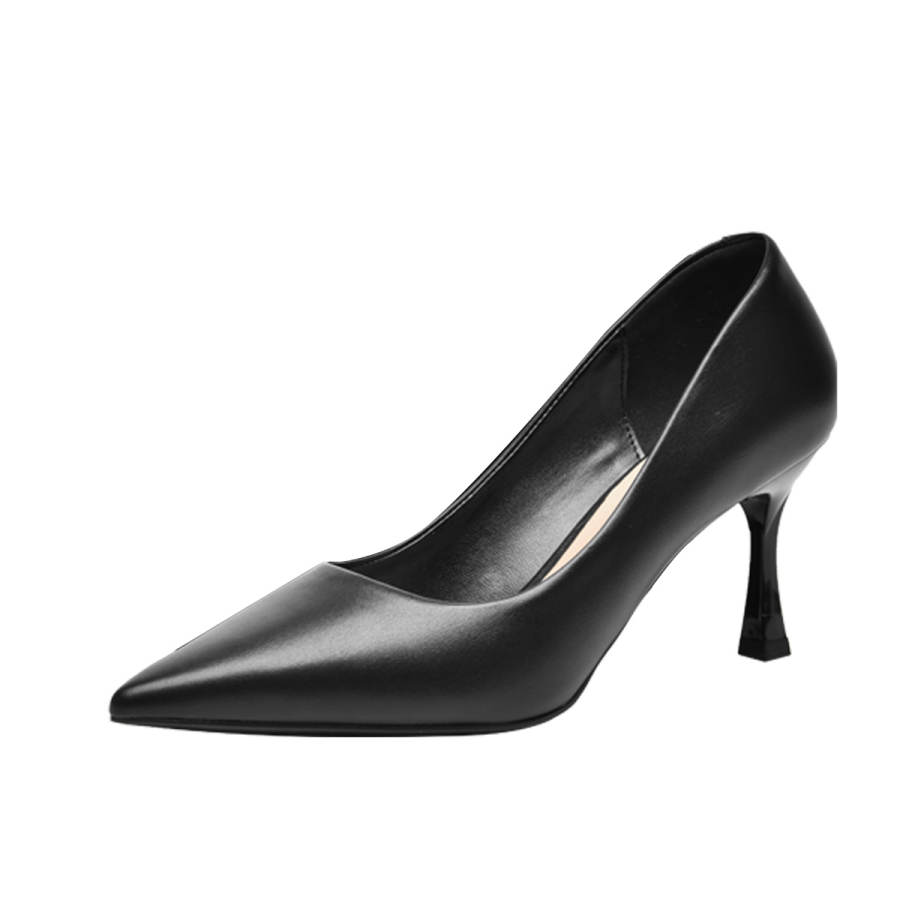 GUDIANFENGDU Pu Slim Heel High Heels 7cm Women's
