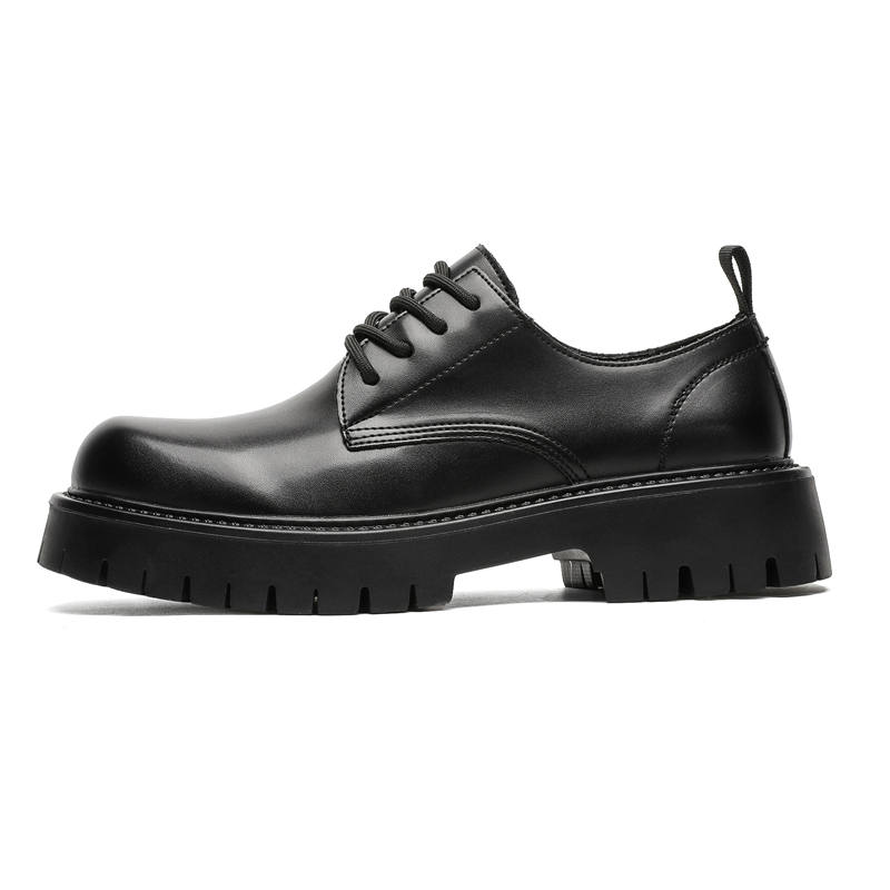 MUYI Microfiber Leather Men's Casual Shoes Men's Black