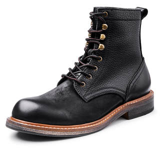 MANSA Combat Boots Unisex Black/Coffee