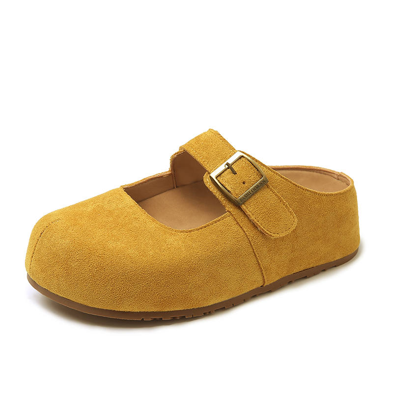 VAEL Rubber Sole Abrasion Resistant Slip Resistant Abrasion Resistant Slip Resistant Closed Toe Slippers Women's