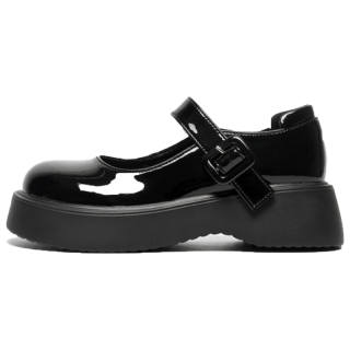NUNZ Pu Platform Mary Jane Shoes Women's