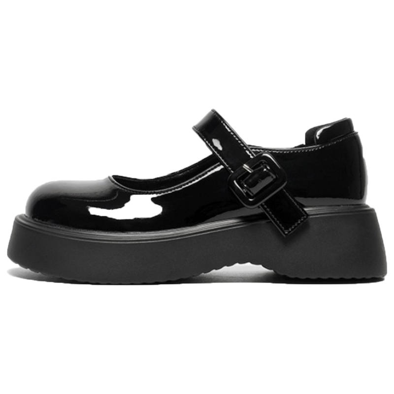 NUNZ Pu Platform Mary Jane Shoes Women's