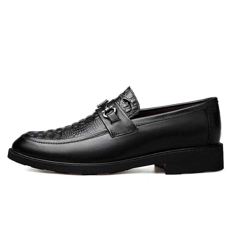 YINGLUNQISHI Loafers Men's Black/Brown