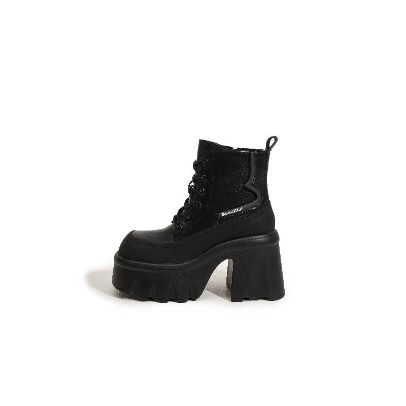 MILANLIANGE Short Combat Boots 10CM Women's