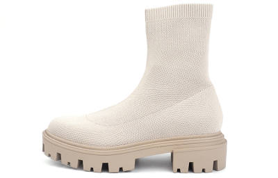 RANDA Ankle Boots Women's Ivory White/dark Brown/black