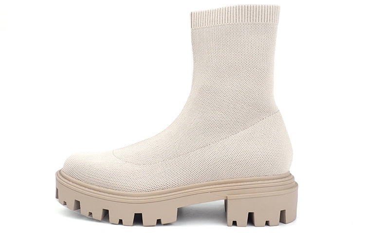 RANDA RANDA Ankle Boots Women's Ivory White/dark Brown/black