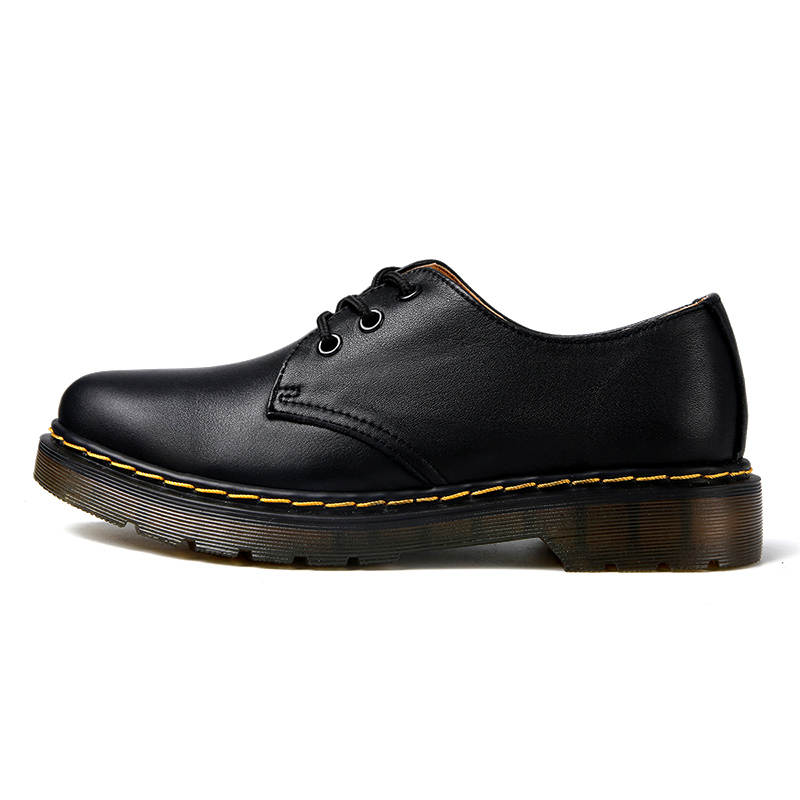 DAISHUTOU DAISHUTOU Cow Split Leather Casual Shoes Men's Black