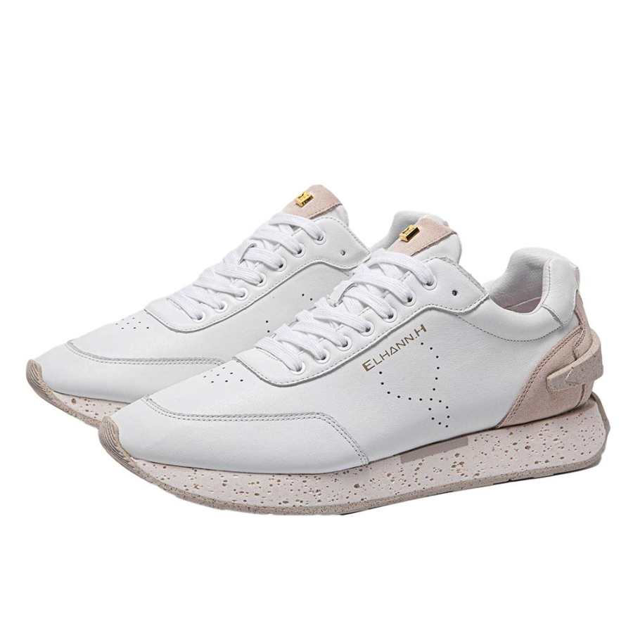 ELHANN.H Nylon Gentleman Low top Casual Shoes Men's White