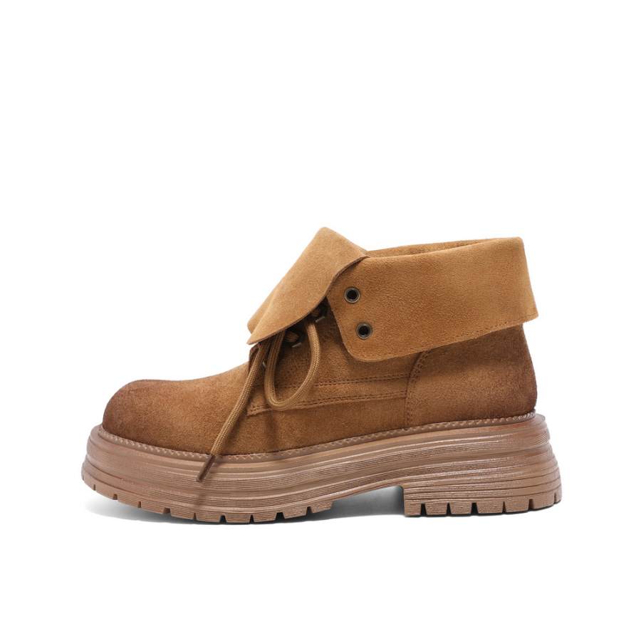 BELLE Ankle Boots 5CM Women's Coffee, Brown