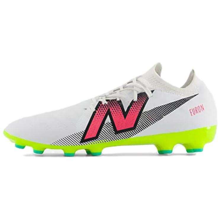 New Balance New Balance Furon V7 Comfortable Soccer Shoes Unisex White Red