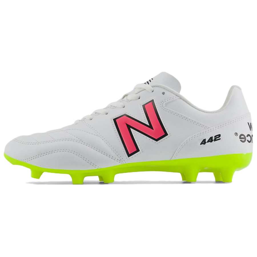 New Balance New Balance 442 V2 Comfortable And Lightweight FG Firm Ground Soccer Shoes Men's White Pink