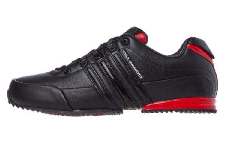 Y-3 Y 3 Leather Comfortable And Lightweight Abrasion Resistant Low top Casual Shoes Unisex Black